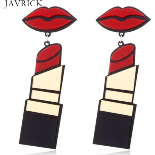 Acrylic Earrings Women Jewelry Lip Lipstick Punk Style Dangle Fashion Long Drop Personality Ear Decoration Birthday Gift