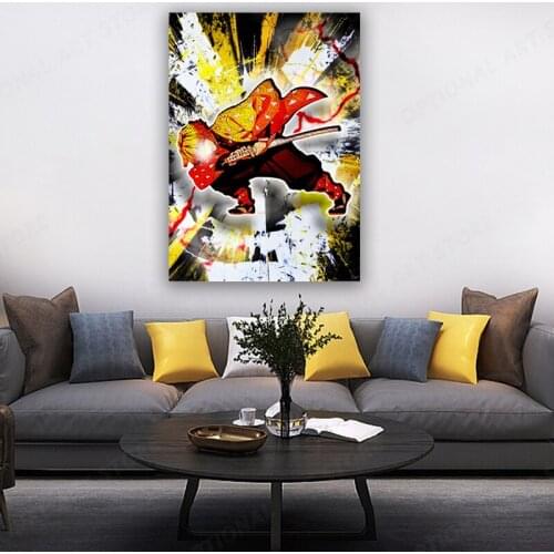 Zenitsu Breath of Thunder Anime Poster Canvas Wall Art Painting Decor Pictures Bedroom Study Living Room Home Decoration Prints