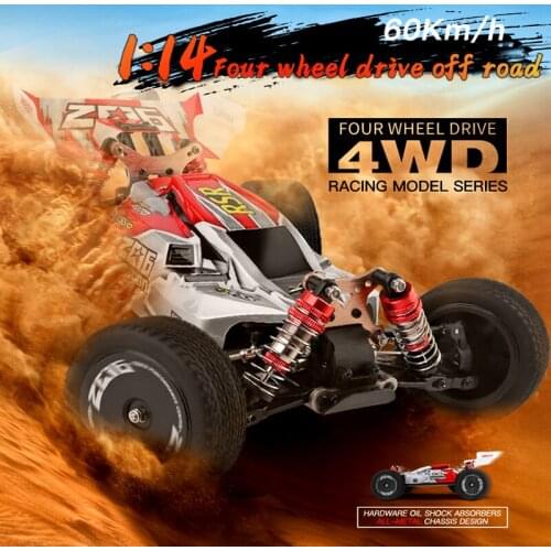 WL144001 High-speed Off-road Remote Control Car Four-wheel Drive 2.4ghz Radio Remote Control Competitive High-speed Drift Car