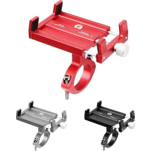 Aluminum Alloy Bike Bicycle Phone Holder Stand MTB Motorcycle Handlebar Smartphones Mount Cell Phone Stand Cycling Accessories