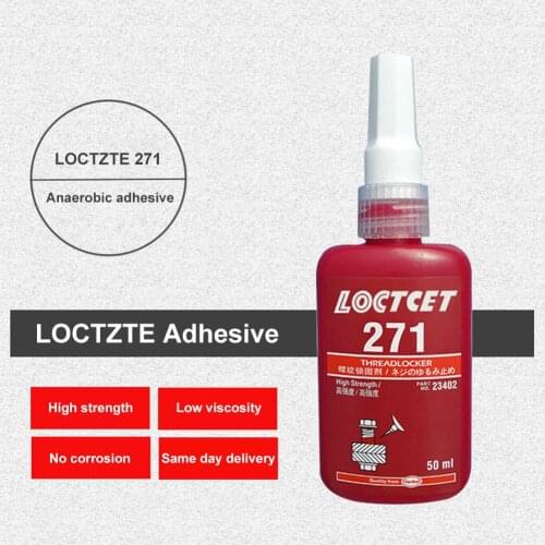 For LOCTZTE 271 Thread Locker Glue Screw Glue Anaerobic Glue Red Glue 50ML Medium Strength Threadlocker 271 Anaerobic Adhesive