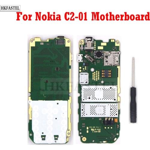 For Nokia C2-01 Motherboard replace Mobile Phone Motherboard With English Russian Hebrew Arabic Language Free Tool