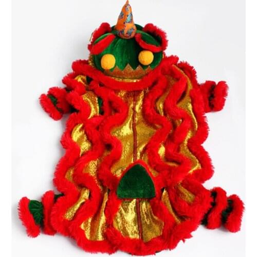 31/38/43cm Lion dance lion dress up costume Funny Festive holiday lifelike cute red good quality Halloween christmas gift kid