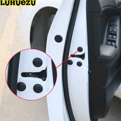 Luhuezu 12PCS Car Door Lock Screw Protector Cover For Renault Koleos Captur Megane Kadjar Logan Duster Accessories