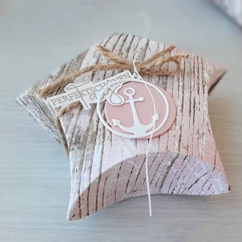 MEET HUANG Metal Cutting die Cut Anchor Frame Tag set Scrapbook Paper Craft Handmade Card Album Punch Art Cutter