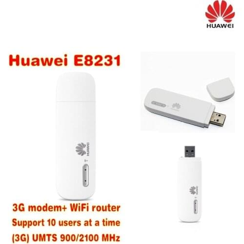 HUAWEI E8231 Mobile 3G WiFi Modem Router Upgrade Version of Huawei E355 unlocked Supporting Up to 10 WiFi Enabled Device