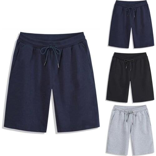 2021 Summer Shorts Men Sports Shorts Plus Size 4XL Male Short Pant Beachwear Bulk Shorts Elastic Waist Fifth Straight Boardshort