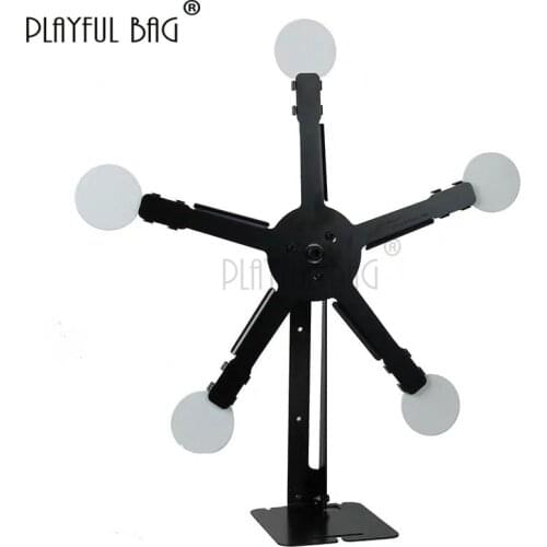 PB Playful bag Outdoor sport TMC water bullet magnetic rotating target 5-star rotating metal round target CS practice toys QA22S