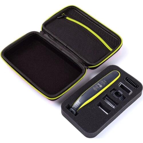 Portable Case for Philips OneBlade Trimmer Shaver and Accessories EVA Travel Bag Storage Pack Box Cover Zipper Pouch with Lining