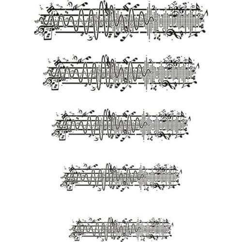 Clear heart rhythm stamps for scrapbooking diy papercraft background stamps