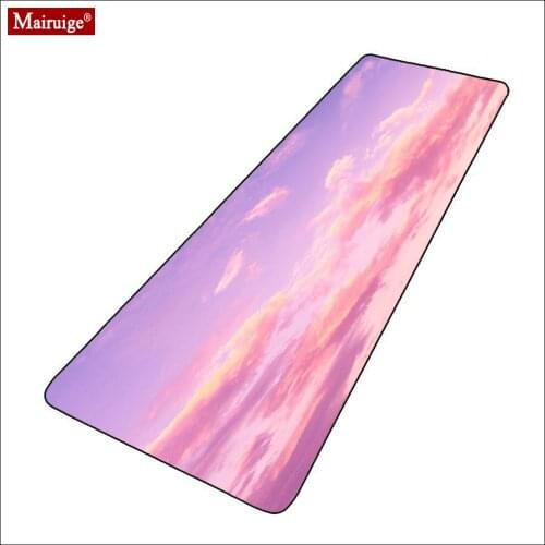 Sky Pink Mouse Pad Cute Office Carpet Kawaii Gaming Accessories Mousepad Large Mat Keyboard Pad Pc Gamer Complete Tapete Mouse