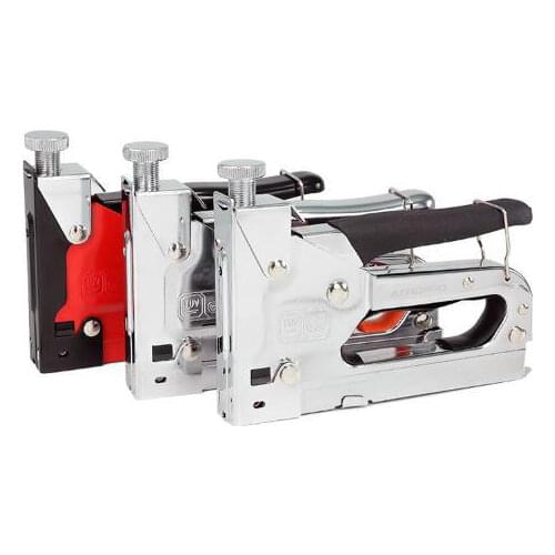 3-in-1 Mini Manual Nailer and Stapler for Wooden Furniture, Doors and Upholstery, Book Binding, Send 1,000 Nails