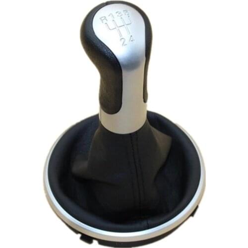 For Skoda Fabia 5J 2 MK2 Combi Scout 2007 2008 2009 2010 2011 2012 2013 2014 Car 5 Speed Gear Stick Shift Knob With Leather Boot