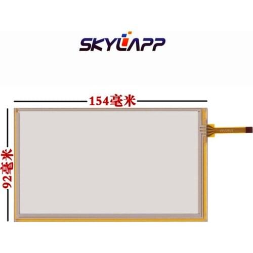 10 Pcs of 6.2''inch touch screen for Santa Car DVD PW062XS6 touch screen Panel Glass 154mm*92mm Handwriting screen Free shipping