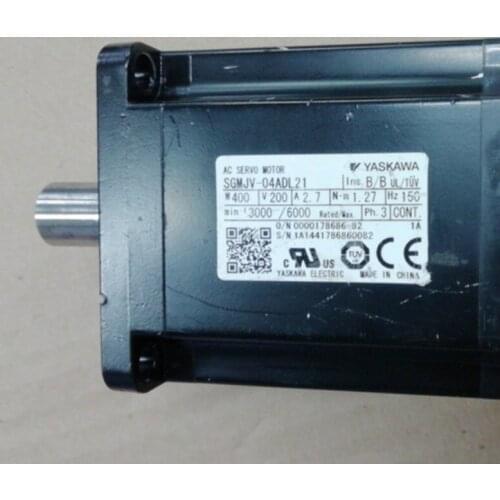 Used Tested Working SGMJV-04ADL21 AC SERVO MOTOR