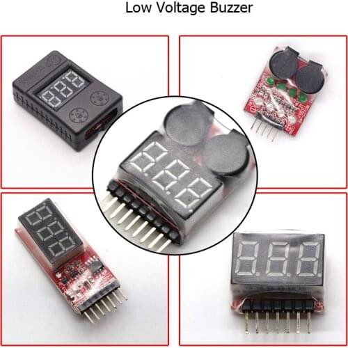 1-8S Lipo Battery Voltage Tester/ Low Buzzer Alarm/ Checker for DIY Racing Drone