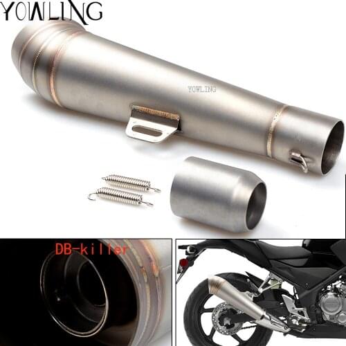 48.8MM Motorcycle exhaust pipe stainless steel fried tube exhaust pipe for Kawasaki Ninja ZX6R ZX10R ZX9R ZX12R ZX14R ZX500R R3