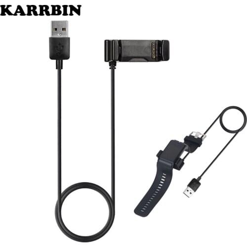 KARRBIN USB Charging Dock and USB Data Cable Replacement for Garmin Vivoactive HR Heart Rate Monitor GPS Smart Watch