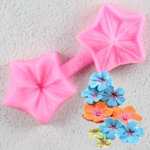 1 pc Cherry Blossoms Flower Cake Mold Silicone Mini Flower Fondant Mold Cupcake Soap Mold Sugarcraft Paste Baking Mould