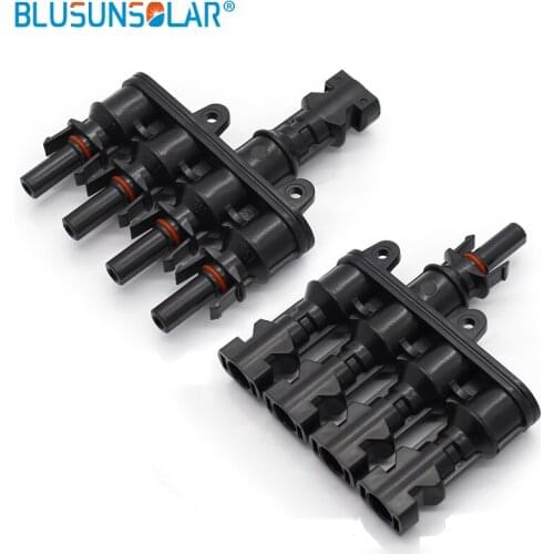 10 Pairs/lot Waterproof IP67 Connector 4 in 1 T Branch Connector TUV Approve For Solar System