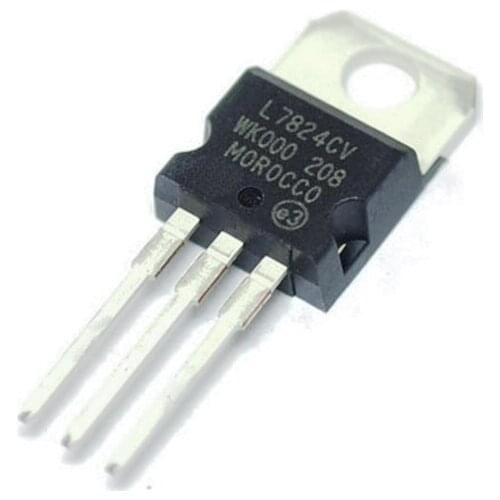 10pcs L7824 to-220 L7824CV Three-terminal regulator chip 24V / 1.5A package TO220