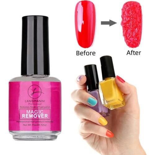 15ML Magic Nail Polish Remover Nail Polish Burst Gel Healthy Fast Soak Off UV Gel 2min Quickly Clean Nail Polish TSLM1