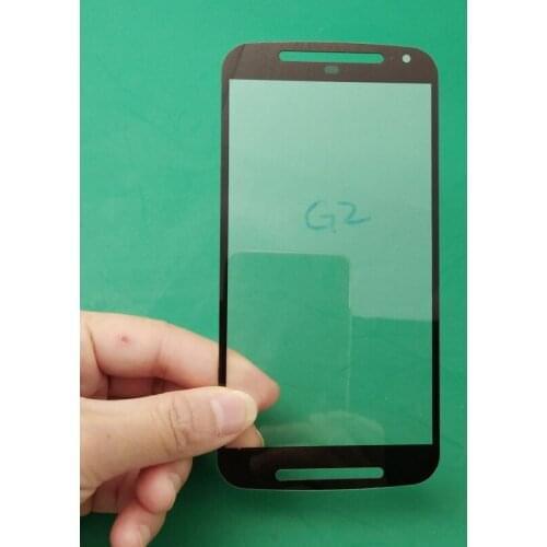 2pcsReplacement LCD Front Touch Screen Glass Outer Lens For Motorola Moto G (2nd Gen) G2 XT1063 1068 1064