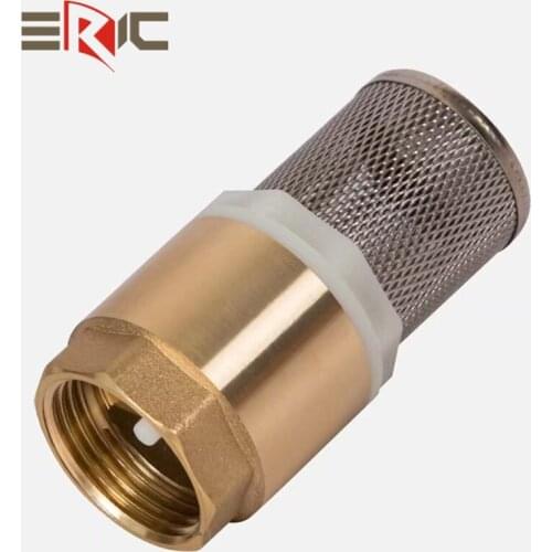304 filter Brass spring check valve with filter, forge, 1/2 inch - 2 inch brass with 304, check valve