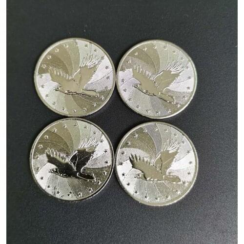 500pcs 25*1.85mm Lovely Arcade game Coin Token Stainless Steel Eagle Coins Tokens for Arcade Machines