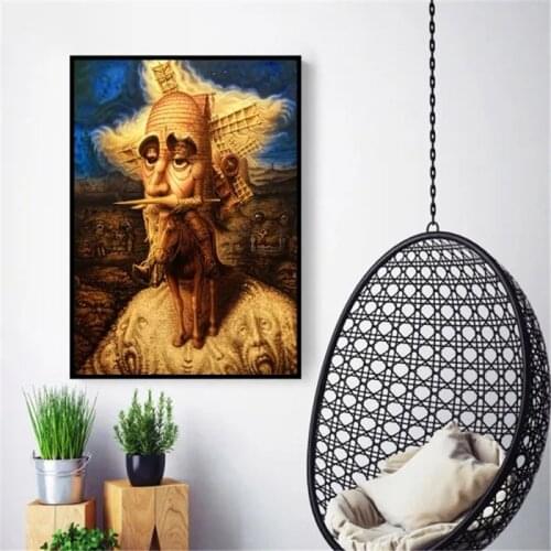 Abstract Decoration Pictures Canvas Painting Don Quixote Canvas Paintings Wall Pictures for Living Room Modern Home Decor Wall