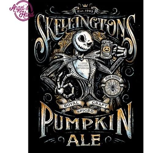 5D DIY diamond embroidery Halloween pumpkin diamond painting Cross Stitch full square Rhinestone mosaic home decoration