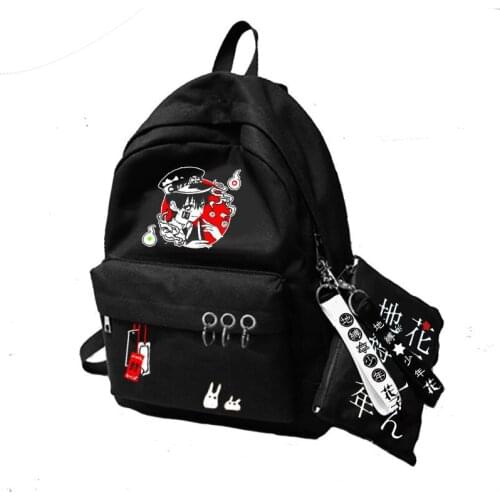 Anime Toilet-Bound Jibaku Shounen Hanako-Kun Student School Shoulder Bag Cosplay Canvas Backpack Travel Rucksack Gift