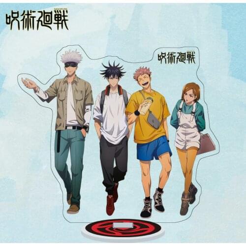 Anime Jujutsu Kaisen 16cm Gojo Satoru Yuji Megumi Kugisaki Maki Chainsaw Man DenjI Makima Acrylic figure stand models 41-80