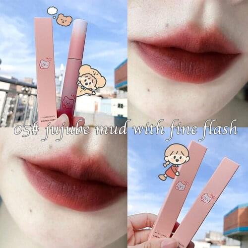 Velvety Matte Lipstick Long Lasting Nonstick Cup Not Fade Makeup Cosmetics For Girl Women Sexy Lip Gloss Lipstick Cosmetics