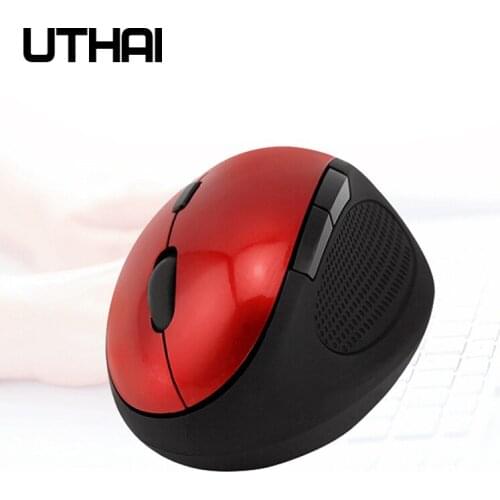 UTHAI DB51New wireless vertical mouse ergonomic vertical mouse 2.4g photoelectric wireless mouse grip vertical mouse
