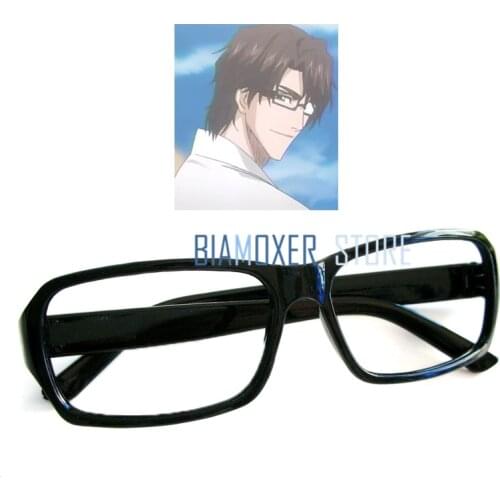 Biamoxer Widely use black full frame glasses (NO LENS) K-cosplay Saruhiko Fushimi Bleach cosplay Aizen Sousuke glasses CS031