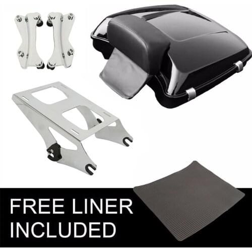 Motorcycle Razor Pack Trunk Backrest Rack Docking Kit For Harley Tour Pak Road King Street Glide Electra Glide 2014-2020