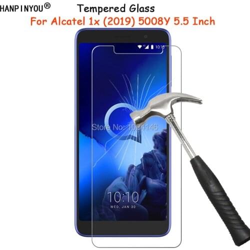 For Alcatel 1x 2019 5008Y 5.5" Clear Tempered Glass Screen Protector Ultra Thin Explosion-proof Protective Film