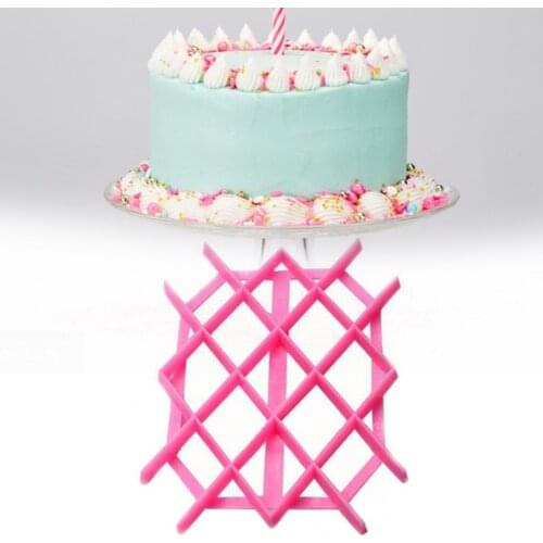 Geometric Pattern Cake Decorative Embosser Mould Wear-resistant Plastic Reusable Multifunctional Fondant Mould for baking