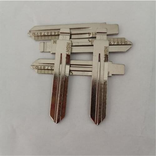 NO.22 NSN14 Engraved Line Key For Nissan TEANA TIIDA LIVINA Scale Shearing Teeth Blank car key blade