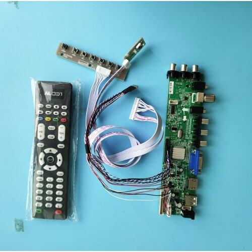 Kit For B173HW01 V0/B173HW01 V3 Signal controller board digital remote LCD 1920X1080 LED USB VGA TV DVB-T DVB-T2 HDMI AV 40pin