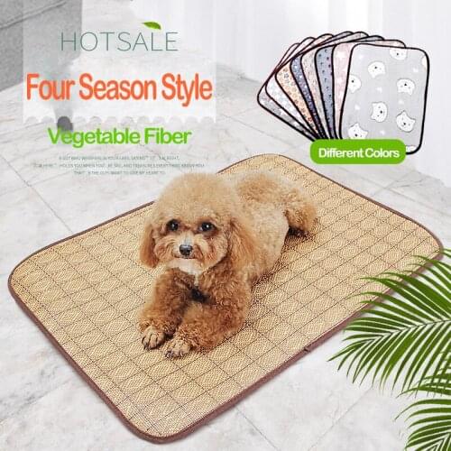 Pet Cat Mats Dog Beds Small Animals Hamster Guinea Pig Sleeping Blankets Mats Double Sided Use Warm of Cool for Rat Rabbit（M