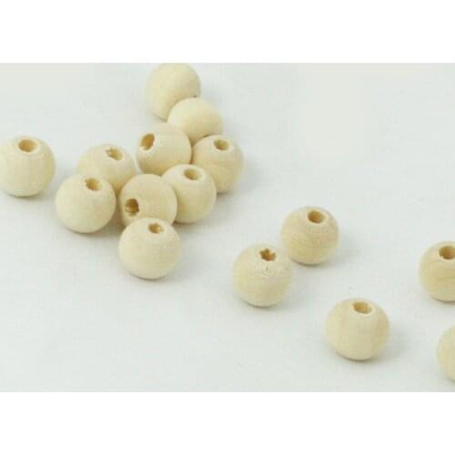 Wholesale Nature Color Wood Round Beads 8mm For Fashion Jewelry Making BTE068-02WH