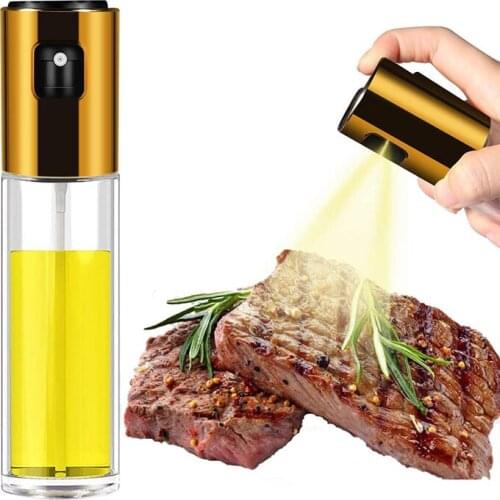 Kitchen Baking Oil Spray Bottle BBQ Cooking Stainless Glass Sprayer Seasoning Oiler Vinegar Bottle Dispenser Kitchen Accessories