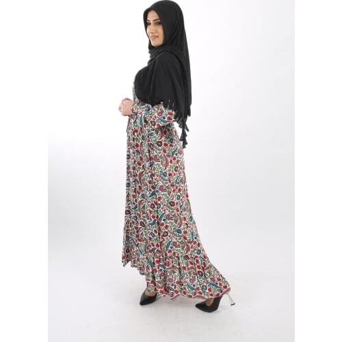 Summer dress ramadan djellaba femme abaya muslim dress women turkey hijab dress kaftan cotton