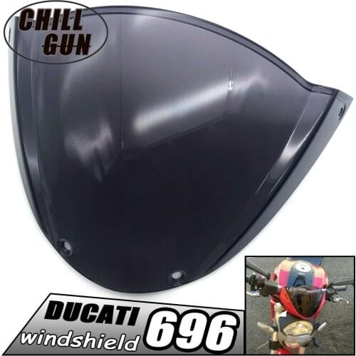 Motorcycle Accessories Windshield WindScreen Deflector Viser VIsor Fits For Ducati Monster 696 796 1100 1100S 2014-2018 696 796