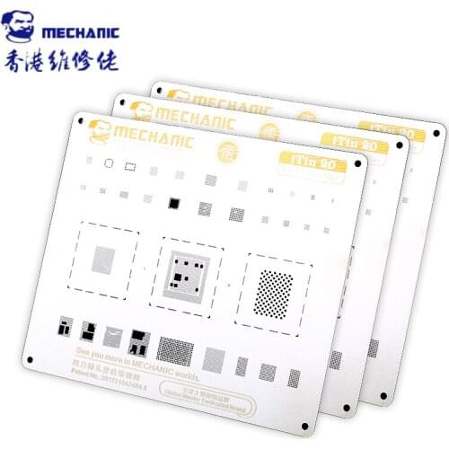 Mechanic iTin Plant Tin Template For iPhone 11/11 PRO/11PRO XS MAX A7 A8 A9 10 A11 A12 CPU Steel Mesh BGA Reballing Stencil