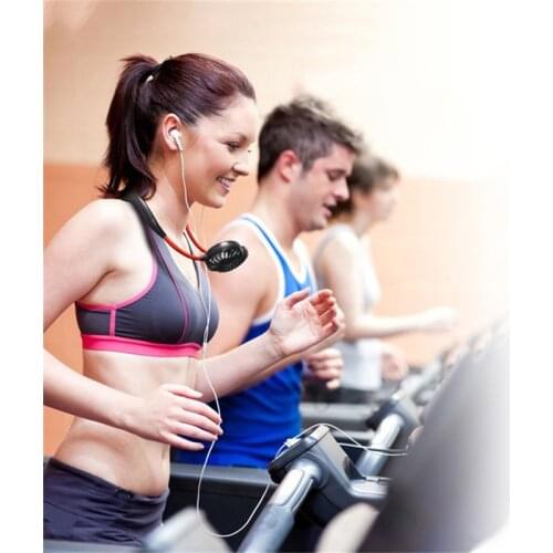 Portable Dual Cooling Neckband Sport Hanging Neck Fan Mini Personal Hot Indoor Outdoor Trip