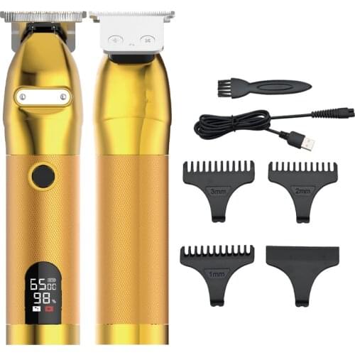LCD professional hair cutting machine hair clipper beard trimmer for men electric barber electric barber t-outliner men