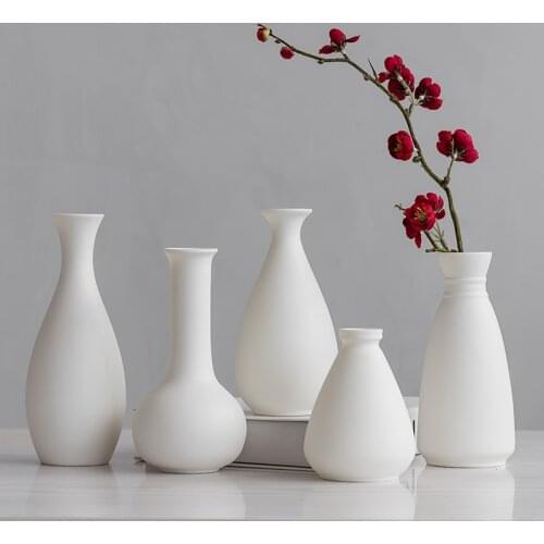 Decoracion Nordica Hogar ваза для цветов Flower Pot Jarron Blanco Doniczka Ceramiczna Dekoracje Do Pokoju Centro De Mesa Decor